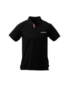 Black Polo with Red Checks Placket