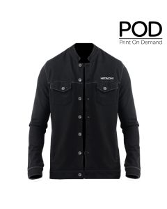 Manderin Collar Denim Jacket