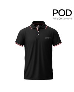 Swiss Military Black Polo T-shirt with Contrast Tipping
