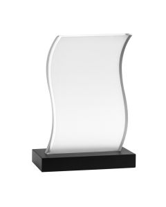 Acrylic Wave Trophy -10 Inch