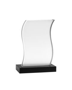 Acrylic Wave Trophy - 7 Inch